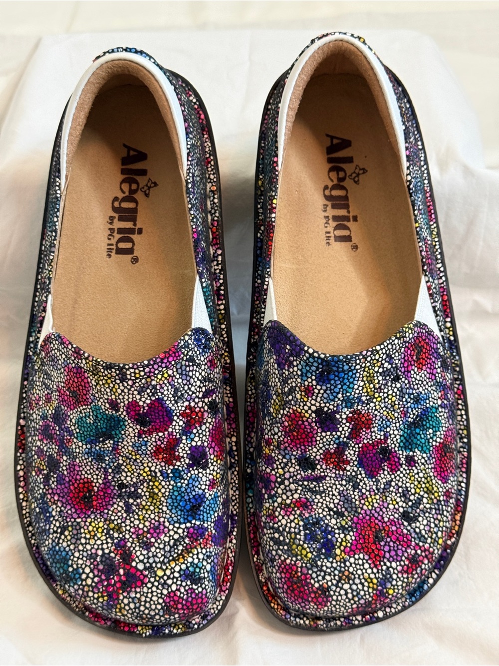 Alegria Debra Obscura Mosaic Leather Clogs NWOT Size 36 / 6